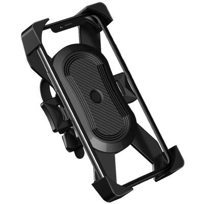 Podrobnoe foto тримач для телефона wiwu pl800 motorcycle mobile phone holder handlebar mount (чорний)