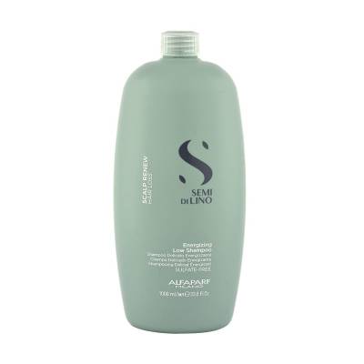 Podrobnoe foto шампунь alfaparf semi de lino scalp renew energising low shampoo для слабкого та схильного до випадіння волосся, 1 л