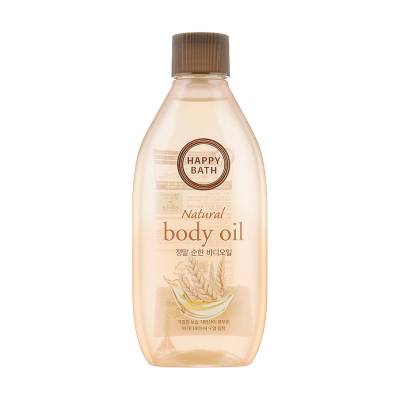Podrobnoe foto живильна олія для тіла happy bath natural body oil real mild, 250 мл