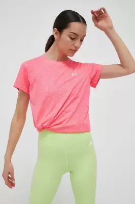 Podrobnoe foto тренувальна футболка under armour tech nova колір рожевий