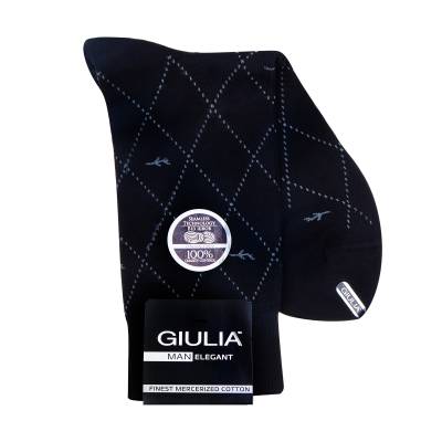 Podrobnoe foto шкарпетки чоловічі giulia man elegant model 302, nero, розмір 45-46