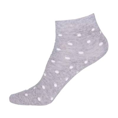 Podrobnoe foto шкарпетки дитячі siela ks2 basic 001 light grey melange дрібний горошок, короткі, розмір 18