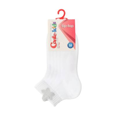 Podrobnoe foto шкарпетки дитячі conte kids tip-top 19с-191сп, з сяйним пікотом, 493 білі, розмір 14