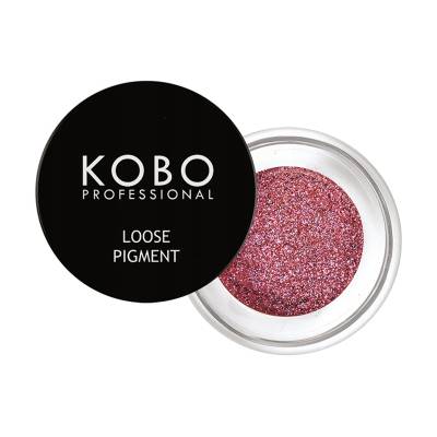 Podrobnoe foto пігмент для повік kobo professional loose pigment, 607 ruby with blue sparks, 1.5 г
