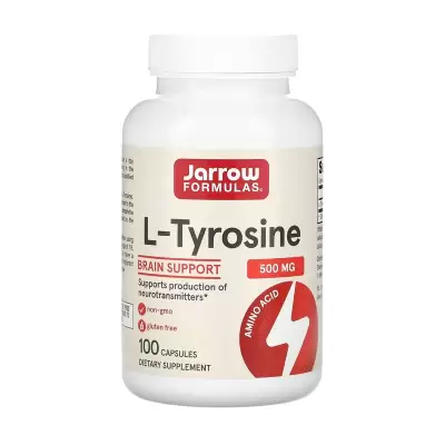 Podrobnoe foto дієтична добавка амінокислота в капсулах jarrow formulas l-tyrosine l-тирозин 500 мг, 100 шт