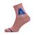 foto шкарпетки підліткові siela rt1323-113 високі, спортивні, рожеві зі смужкою та літерою a, розмір 31-34