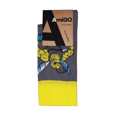 Podrobnoe foto шкарпетки чоловiчi amigo бджовелін, класичнi, розмір 27