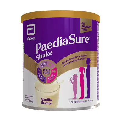 Podrobnoe foto дитяча суха молочна суміш paediasure shake ваніль, від 1 року, 400 г