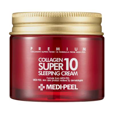 Podrobnoe foto нічний крем для обличчя medi-peel collagen super10 sleeping cream омолоджувальний, з колагеном, 70 мл