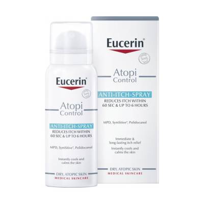 Podrobnoe foto спрей проти свербіння eucerin atopicontrol anti-itching spray 60 sec & up to 6h, 50 мл