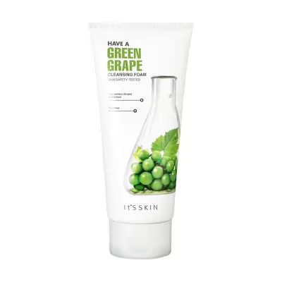 Podrobnoe foto вітамінна пінка для вмивання it's skin have a green grape cleansing foam з зеленим виноградом, 150 мл