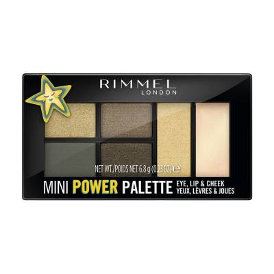 Podrobnoe foto палетка для макіяжу rimmel mini power palette, 005 boss babe, 6.8 г