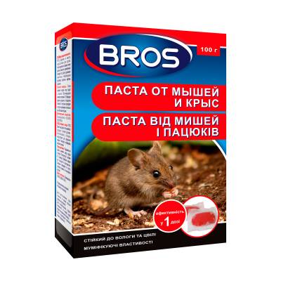 Podrobnoe foto паста bros проти мишей і пацюків , 100 г