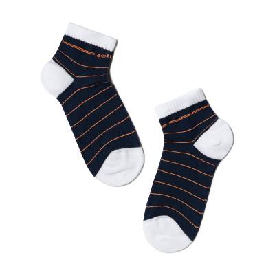 Podrobnoe foto дитячі шкарпетки conte kids active 13с-34сп-314, темно-синій-помаранчевий, розмір 18