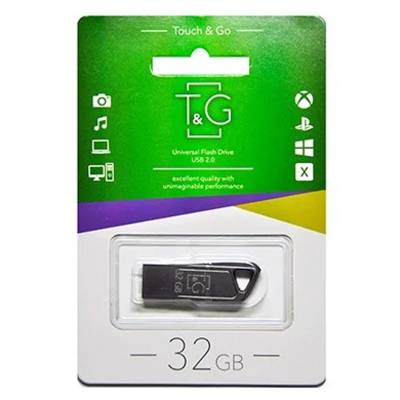 Podrobnoe foto флеш-драйв usb flash drive t & g 114 metal series 32gb (чорний)