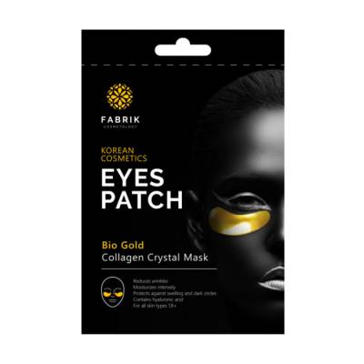 Podrobnoe foto гідрогелеві патчі для ділянки навколо очей fabrik cosmetology korean cosmetics eyes patch bio gold collagen crystal mask із біозолотом і колагеном, 9 г