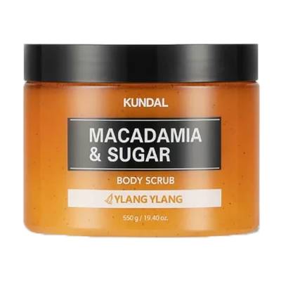 Podrobnoe foto скраб для тіла kundal macadamia & sugar body scrub ylang ylang, 550 г