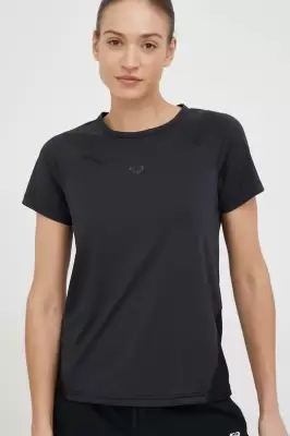 Podrobnoe foto бігова футболка roxy tech колір чорний