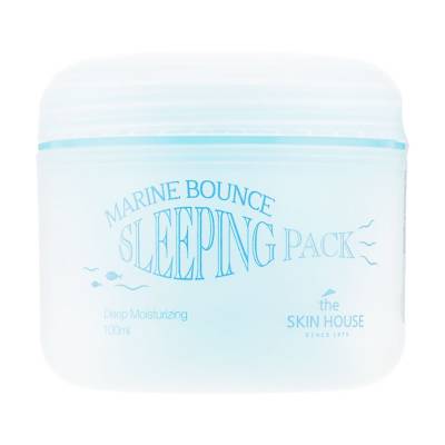 Podrobnoe foto нічна маска для обличчя the skin house marine bounce sleeping pack з морським колагеном, 100 мл