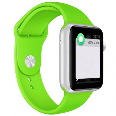 Podrobnoe foto силиконовый ремешок для apple watch 42mm / 44mm (зеленый / green)
