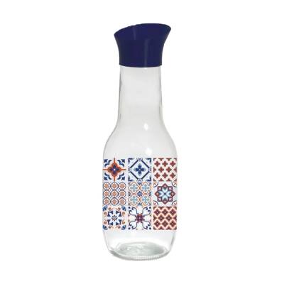 Podrobnoe foto скляна пляшка для води herevin mosaic, 1 л (111652-063)