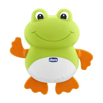 Podrobnoe foto дитяча іграшка для ванни chicco жабеня-плавець, від 6 місяців (09727.00)