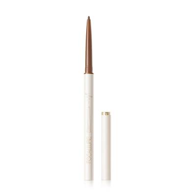 Podrobnoe foto гелева підводка-олівець для очей focallure perfectly defined gel eyeliner f02 chocolate brown, 1 г