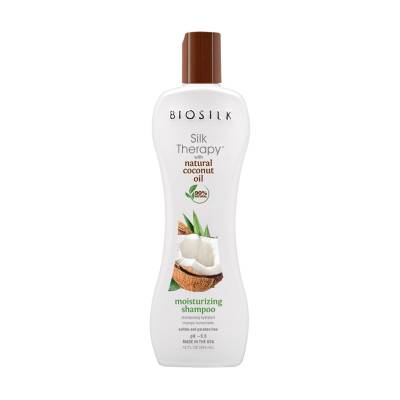 Podrobnoe foto зволожувальний шампунь для волосся biosilk silk therapy with coconut oil moisturizing shampoo з кокосовою олією, 355 мл