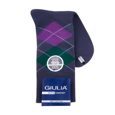 Podrobnoe foto шкарпетки чоловічі giulia man comfort ms3c/si-002, iron, розмір 39-40