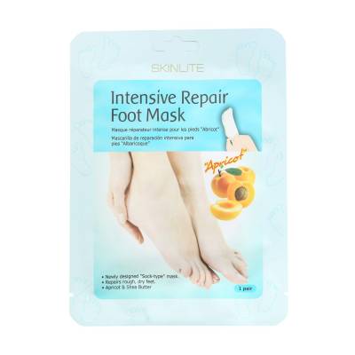 Podrobnoe foto маска-шкарпетки для ніг skinlite intensive repair foot mask абрикос, інтенсивно-відновлювальна, 1 пара