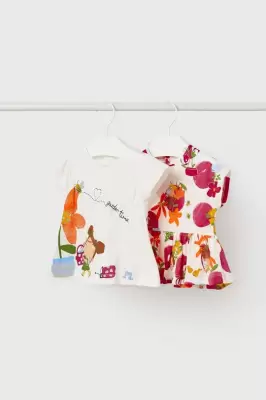 Podrobnoe foto бавовняна футболка для немовлят mayoral 2-pack колір білий