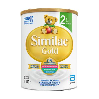 Podrobnoe foto дитяча суха молочна суміш similac gold 2, від 6 до 12 місяців, 800 г (товар критичного імпорту)