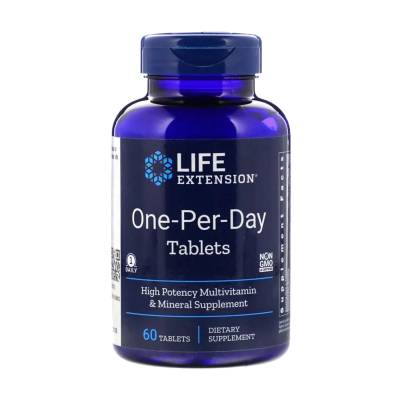 Podrobnoe foto харчова добавка мультивітаміни в капсулах life extension one-per-day tablets одна на день, 60 шт