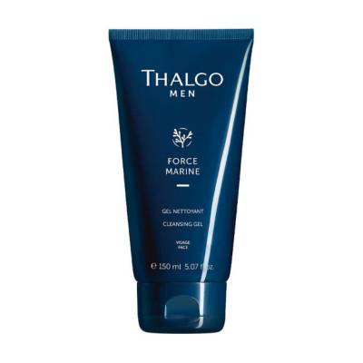 Podrobnoe foto чоловічий очищувальний гель для обличчя thalgo men force marine cleansing gel, 150 мл