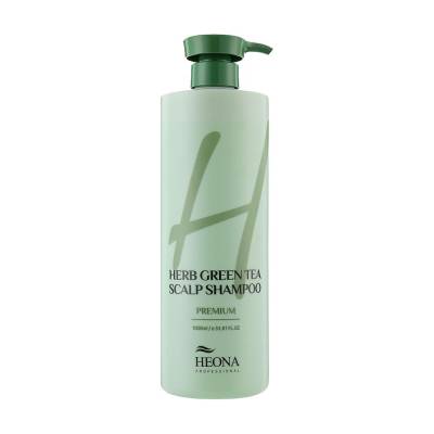 Podrobnoe foto зміцнювальний шампунь для волосся heona herb green tea scalp shampoo, 1 л