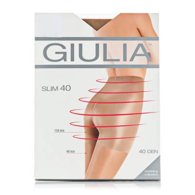 Podrobnoe foto моделювальні колготки жіночі giulia slim з підтягувальними шортиками, 40 den, nero, розмір 5