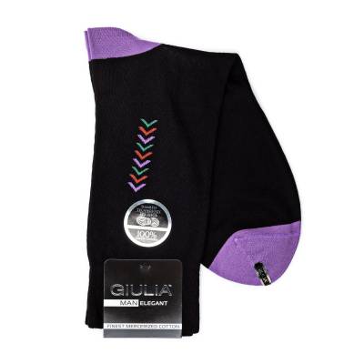 Podrobnoe foto шкарпетки чоловічі giulia elegant 408 calzino violet р.41-42