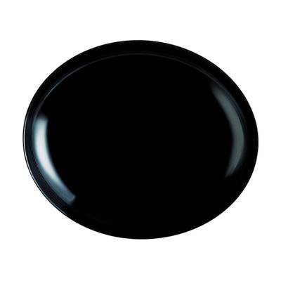 Podrobnoe foto блюдо для стейку luminarc friends time овальне, чорне, 30 см (n2177)