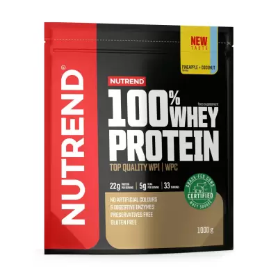 Podrobnoe foto дієтична добавка протеїн nutrend 100% whey protein ананас + кокос, 1 кг