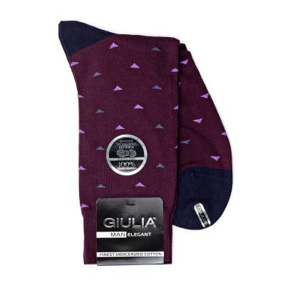 Podrobnoe foto шкарпетки чоловічі giulia elegant 404 calzino violet р.41-42