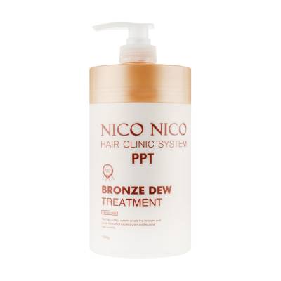 Podrobnoe foto маска для волосся nico nico bronze dew treatment hair clinic system з бронзою, 1 л