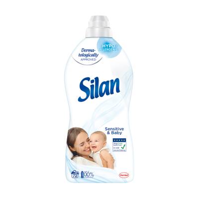Podrobnoe foto кондиціонер для білизни silan sensitive & baby дитячий, 72 цикли прання, 1.8 л