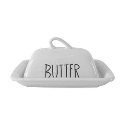 Podrobnoe foto маслянка limited edition butter з кришкою, біла, 19.2 см (jh4879-1)
