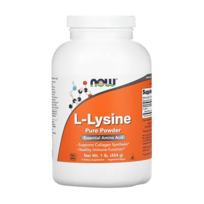 Podrobnoe foto дієтична добавка в порошку now foods l-lysine l-лізин, 454 г