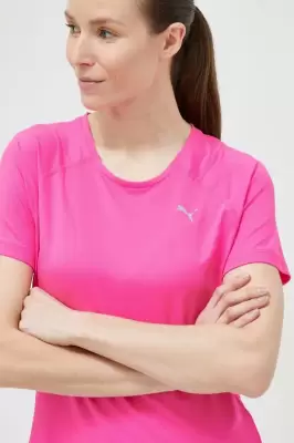 Podrobnoe foto бігова футболка puma cloudspun колір рожевий