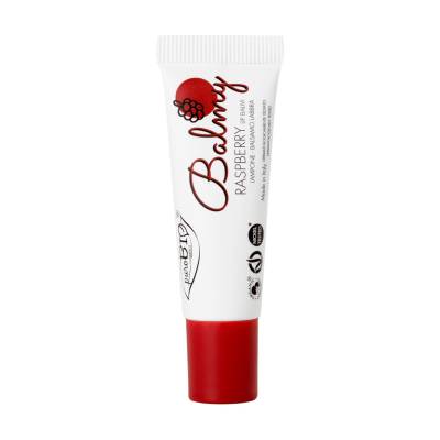 Podrobnoe foto бальзам для губ purobio cosmetics balmy lip balm raspberry, 10 мл