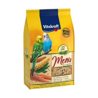 Podrobnoe foto корм для хвилястих папуг vitakraft premium menu, 500 г