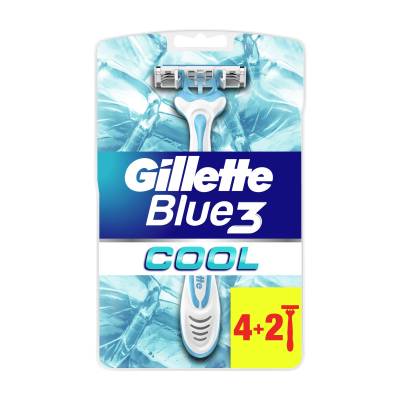 Podrobnoe foto одноразові бритви gillette blue 3 cool чоловічі, 4+2 шт