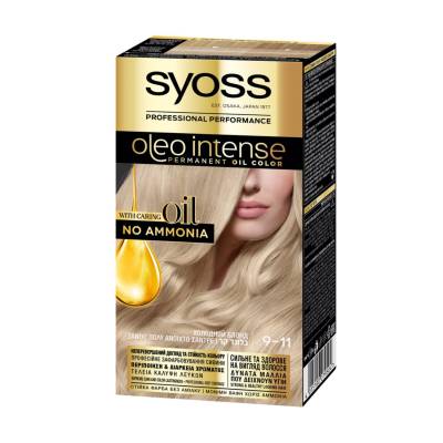 Podrobnoe foto безаміачна стійка фарба для волосся syoss oleo intense з олією-активатором, 9-11 холодний блонд, 115 мл
