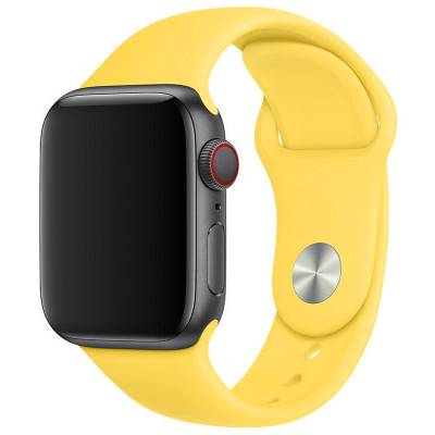Podrobnoe foto силиконовый ремешок для apple watch 42mm / 44mm (желтый / canary yellow)